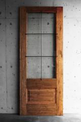 木製玄関ドア ID-734 ヴィンテージフィニッシュ アイアン格子