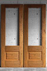 木製玄関ドア ID-945 観音開き戸 ヴィンテージフィニッシュ　