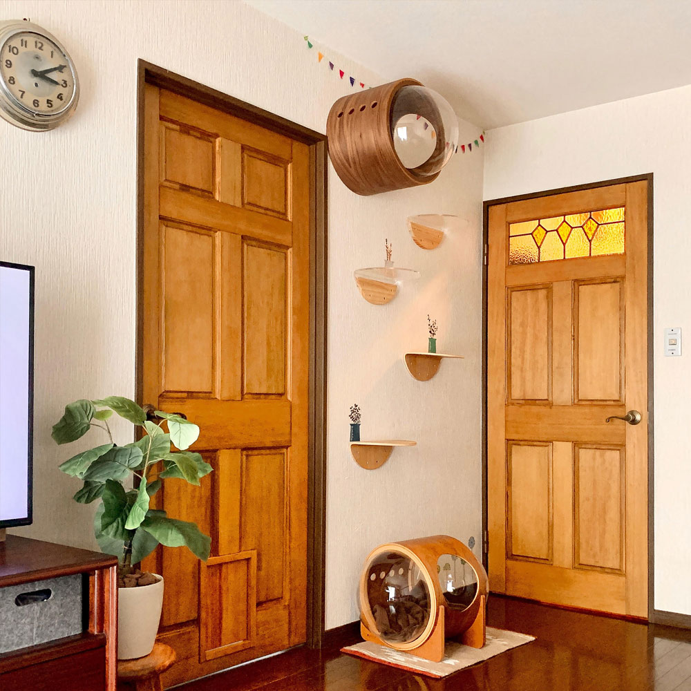 既存枠を活かしたサイズオーダー木製室内ドアの施工実例