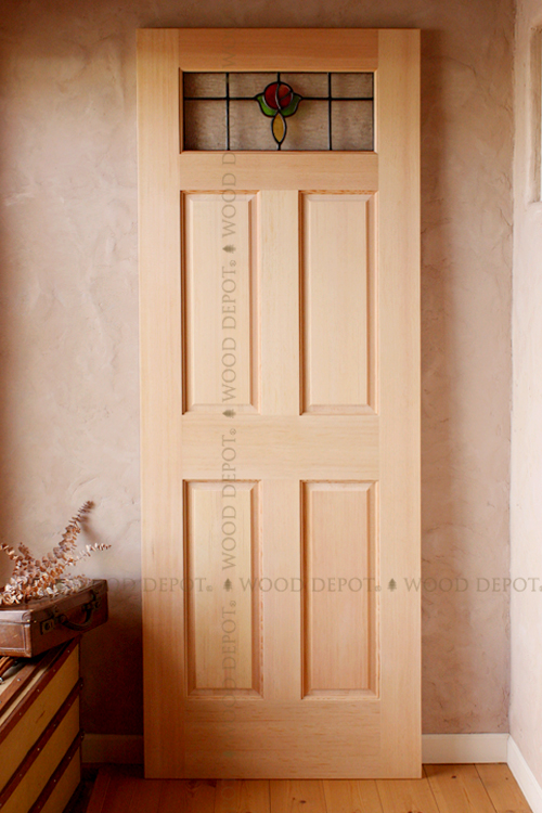 サイズオーダー木製室内ドア　ステンドグラス　ID-821