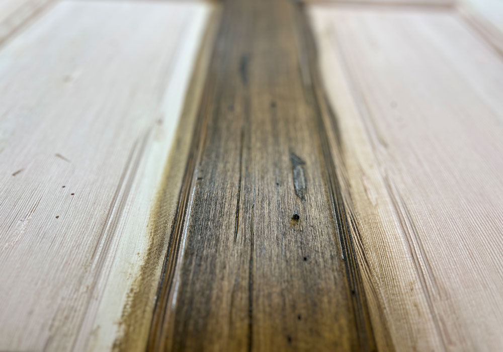 拭き取り後の落ち着いた仕上がり