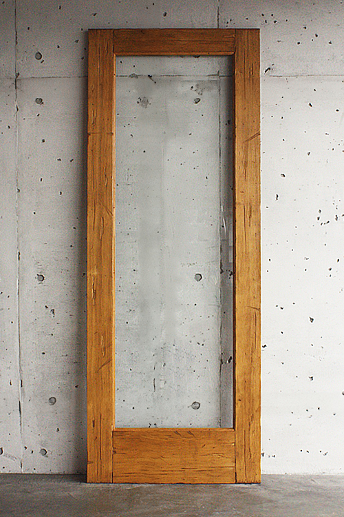 サイズオーダー木製室内ドア　強化ガラス　ID-787