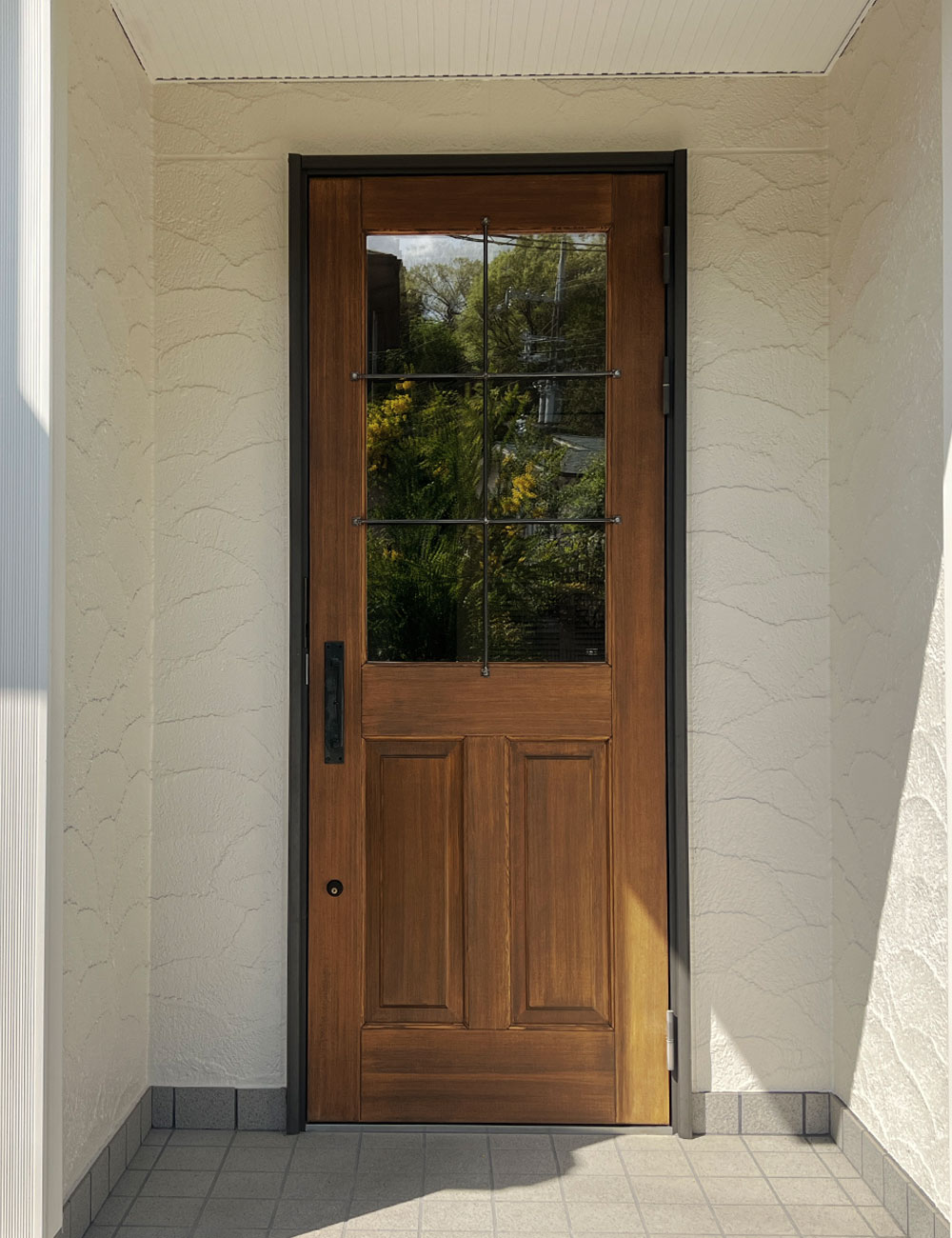 木目の美しさとブラッシング仕上げのアップ