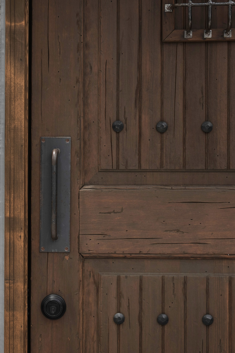 木製ドア WOOD DEPOT / 木製玄関ドア グリル ID-870.