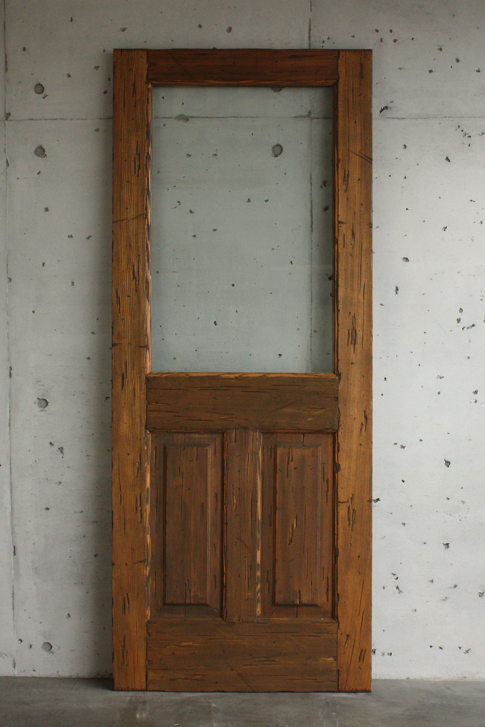 木製ドアオブジェ 木製ドア WOOD DEPOT / 木製玄関ドア 親子 ID-948.