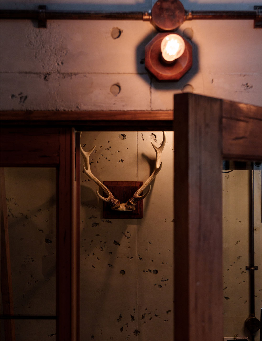 「お酒のつまみ」になるドア 空間の主役となるリビングドアの佇まい