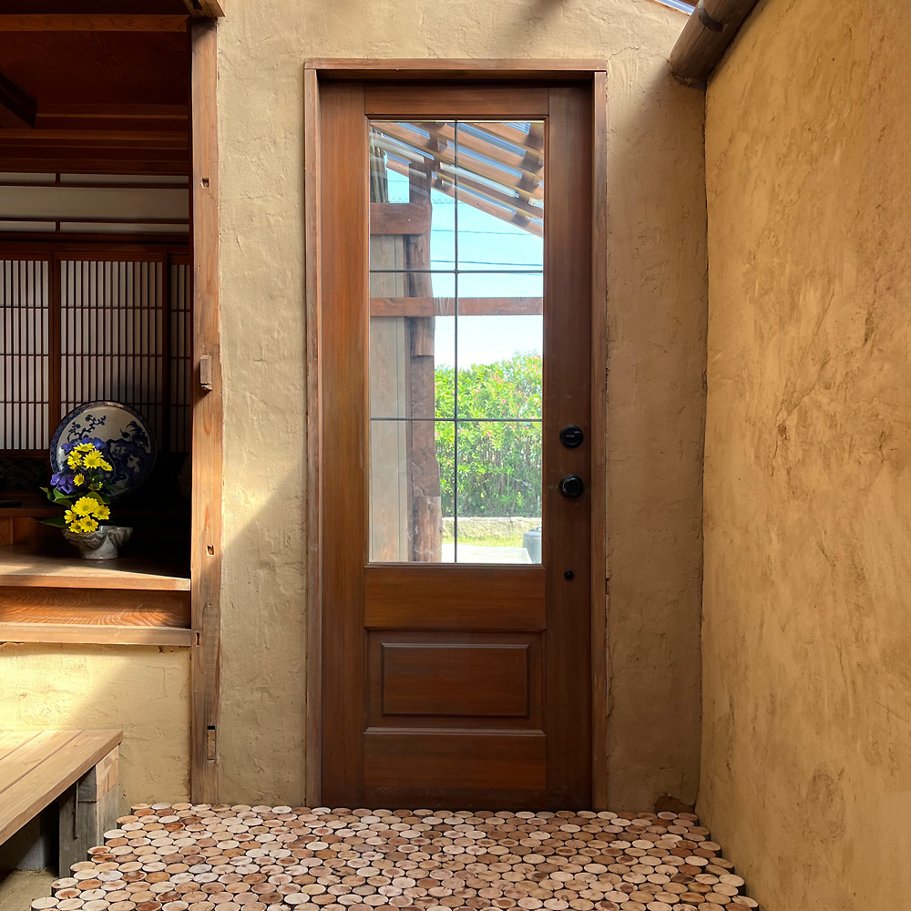 お家　木製玄関ドア　WORKS　施工実例