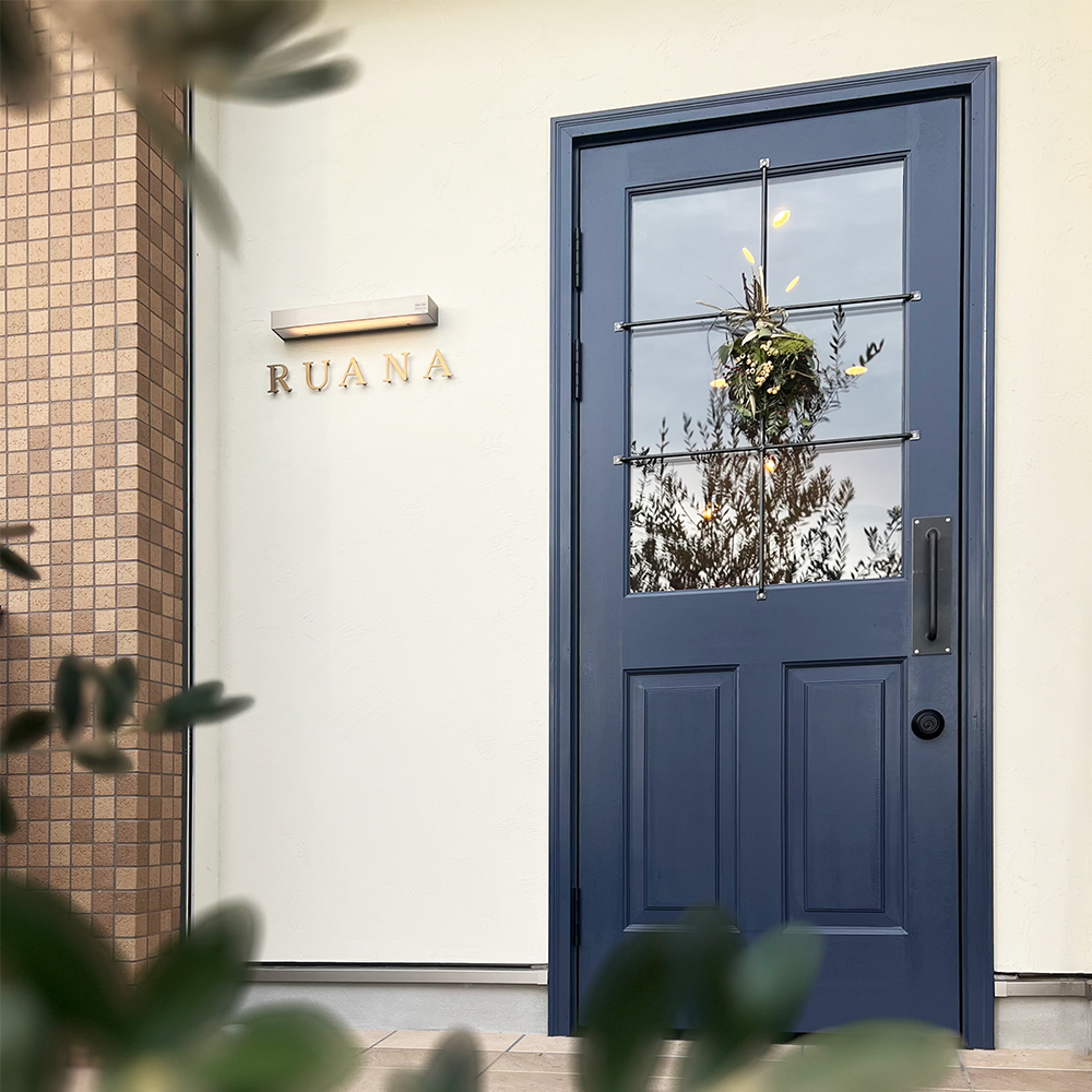 店舗　木製玄関ドア　WORKS　施工実例