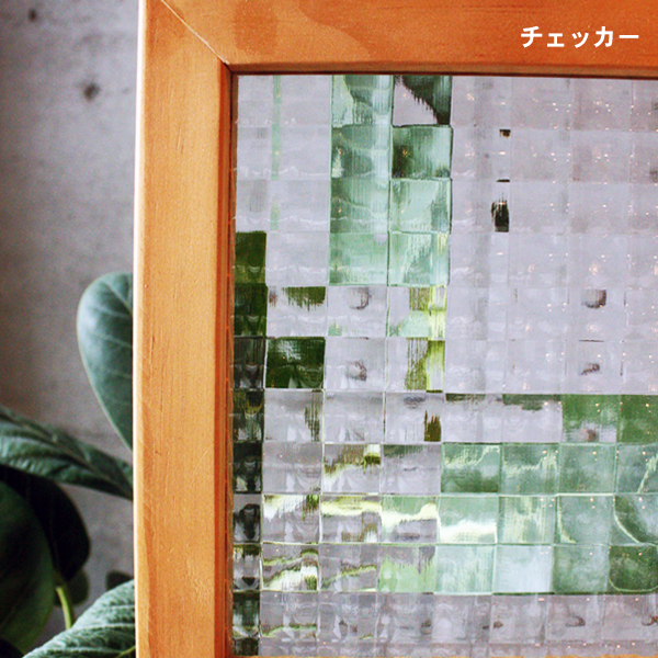 木製室内ドア　セレクトガラス　1チェッカーガラス