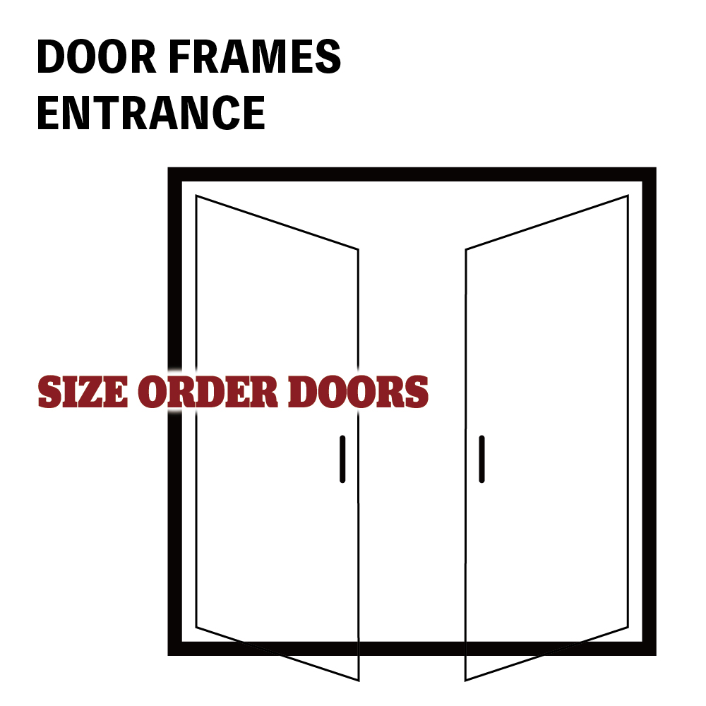 サイズオーダー玄関ドア用 観音 枠セット ID-1018