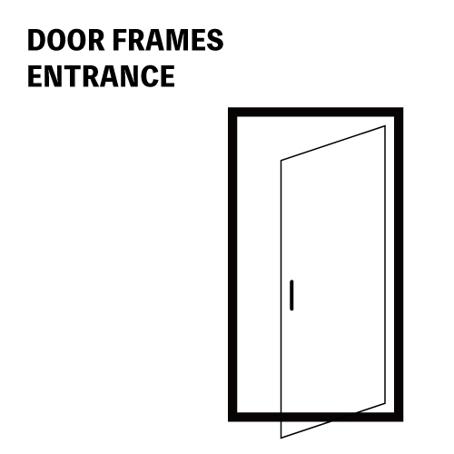 片開き戸枠セット（外開き）ID-1106