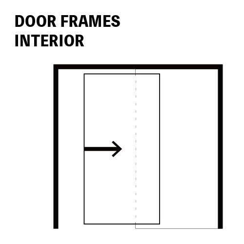片引き戸枠セット ※無塗装 ID-511