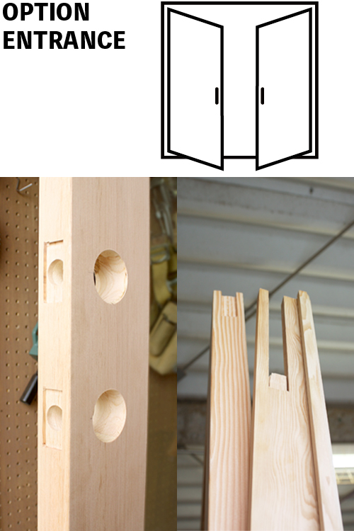 観音開き・親子戸加工 ID-717