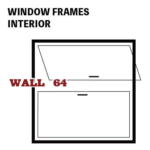上部押し開き窓枠セット マンション用 ID-931