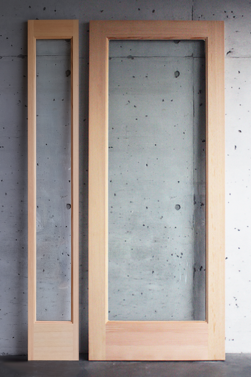 木製玄関ドア 親子 ID-943