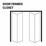 【室内用ドア枠】クローゼットドア枠 / 2枚折れ戸 / 4枚折れ戸 兼用