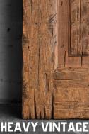 サイズオーダー木製玄関ドア ID-926 ヴィンテージフィニッシュ アイアン格子