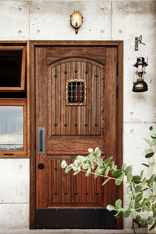 玄関ドアは顔、室内ドアは衣装。」 ウッドデポ 木製ドア専門 ONLINE STORE / 木製玄関ドア ID-870 ハードヴィンテージ グリル