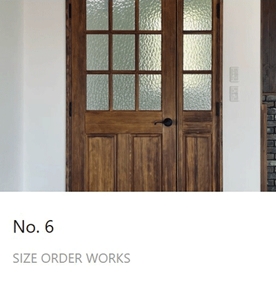 Size order customer's no.6　東京都　W 様　サイズオーダー木製ドア　実例